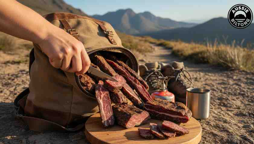 Biltong-high protein lean beef snack packed with nutrients